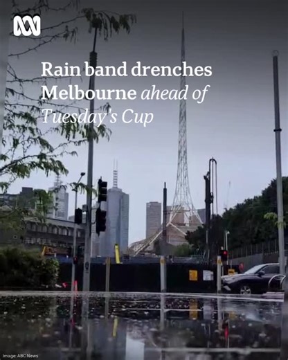 19K views · 87 reactions | More than 30 milimetres of rain has fallen on suburbs across Melbourne so far today, as a rain band moves east across Victoria. Wet weather looks set to affect Tuesday's Melbourne Cup, with a 90 per cent chance of showers persisting through tomorrow. Get the news that matters to you straight from the source. Download the ABC NEWS app: https://ab.co/abcnewsapp #ABCNewsVic | ABC Melbourne | Facebook