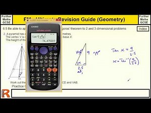 Geometry (Trigonometry and Pythagoras in 2d and 3d) Ultimate revision guide for Further maths GCSE