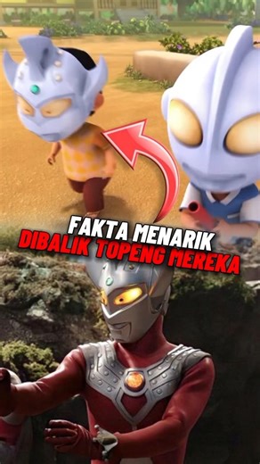 Interesting facts about all the Ultraman masks worn by his friends Upin and Ipin #upinipin