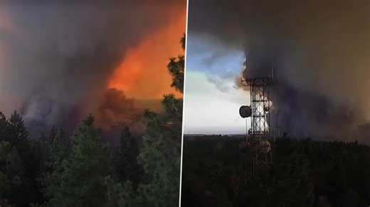 Firenado in California: Timelapse Footage Shows Terrifying Fire Tornado As Park Fire Rages Amid California Wildfire (Watch Video) | 👍 LatestLY