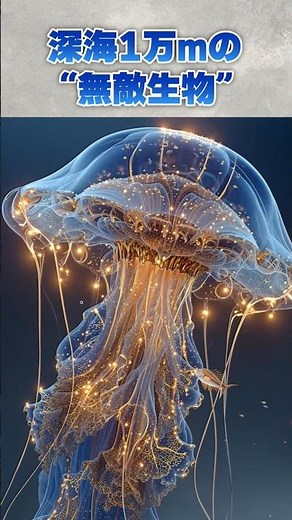 深海1万mでも潰れない生物の正体｜水圧を無視するクラゲの構造とは？#深海 #クラゲ #科学 #サイエンス #深海生物
