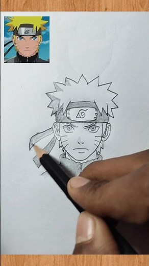 Naruto Speed Drawing ✏️ | Easy Anime Art #shorts