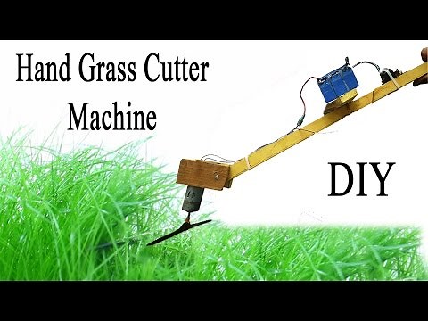 How to Make Powerful Hand Grass Cutter Machine Homemade