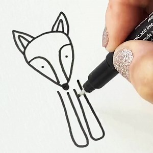 1.2M views · 6.7K reactions | Let’s draw a cute fox! | Kelly Creates Studio | Facebook