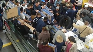 Black Friday carnage: The scraps caught on camera