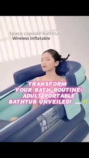 Turn your home into a spa paradise! 🏡✨ Our Portable Adult Folding Bathtub is the secret to relaxation on-demand. 🛁 Watch the video to discover the ultimate unwind essential! #HomeSpa #RelaxationGoals #SelfCare More info in my Bio👆?