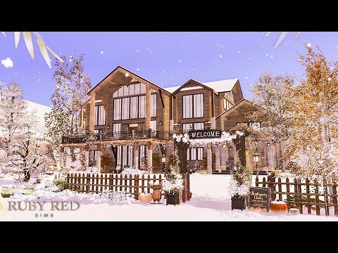 Sims 4 The Alpine Chalet Resort Tour | 模擬市民4 滑雪度假村導覽
