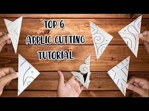 Top 6 Applic Work Designs Cutting Tutorial | Aplic Work Cutting #uniqueideas