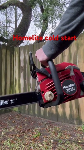 Homelite chainsaw cold start