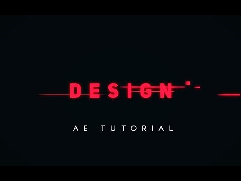 AFTER EFFECTS TUTORIAL : Speedy text animation after effects