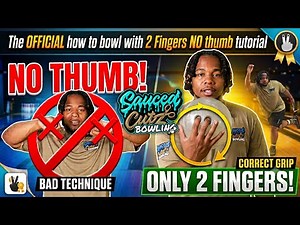 How to bowl with 2 fingers & no thumb | The OFFICIAL tutorial