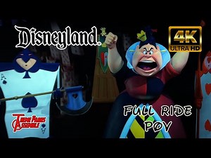 Alice in Wonderland in 4K Full Ride POV - Disneyland - July 2024