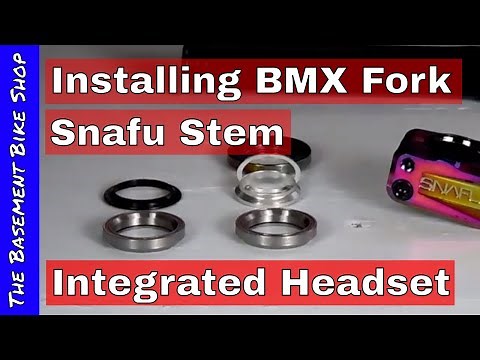 Installing BMX Integrated Headset, Mafia Bikes Fork and Snafu Stem- Hitmain Build