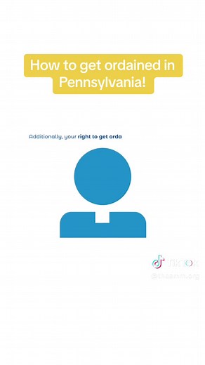 Have you ever thought about getting ordained? Here's how you can get ordained in the state of #pennsylvania Get ordained at theamm.org today! It's Free, Fast, and Legal! #wedding #weddingtiktok #ordained #ordainedminister #ordainedonline #weddingtok #onlineordination #free #legal #marriage #weddings #weddingseason #ido #willyoumarryus #marryme #getordained #willyoumarryus #letsgetordained #minister #amm #americanmarriageministries #celebrant #pennsylvaniacheck #pennsylvanialife #pennsylvaniawedd