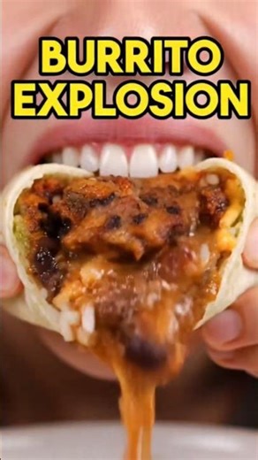 CHIPOTLE BURRITO FIRST BITE ASMR 💥 Burrito Explosion #mukbang #asmr