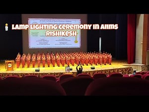 Lamp lighting ceremony in aiims rishikesh batch 2025
