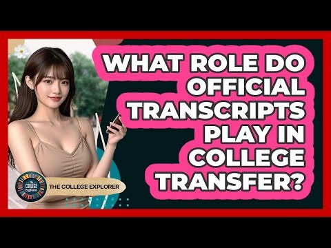 What Role Do Official Transcripts Play In College Transfer?