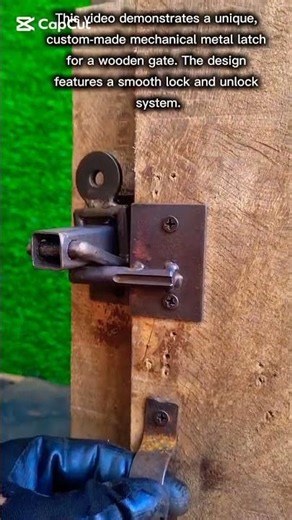 Creative Metal Gate Latch Mechanism