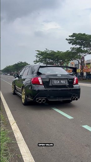 Subaru WRX STI with Tech Pro Turbo-back Performance Valvetronic Exhaust System
