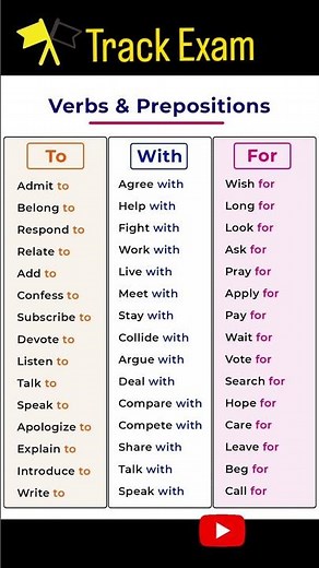The Ultimate Guide to Verbs and Prepositions