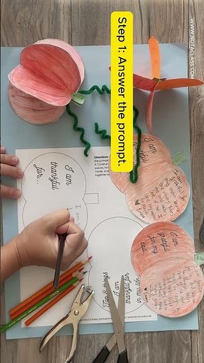 3D Pumpkin Writing Craft