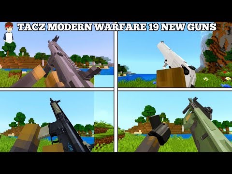 TACZ MODERN WARFARE 19 add-on minecraft pe 1.21.111+(MCPE) 1X1GAMING