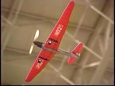 Scale Rubber Powered Model Flies for 4 Minutes Indoors.