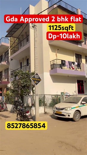 Gda Approved flat 2 bhk 1125 sqft #shortsvideo#house #cheapestpropertyindelhincr #squarefeet