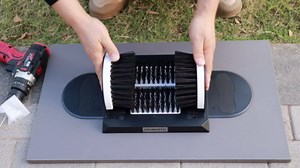 Adjustable Width Boot Scrubber & Shoe Cleaner - Heavy Duty,Outdoor/Indoor Use to Remove Mud, Snow,Dirt,Garden,Garage,Farm,Patio Brush