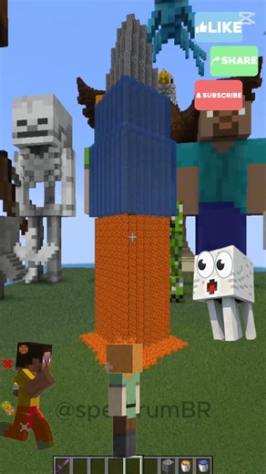 🔥Tower Vs Lava Build Minecraft 🔥 #minecraft #minecraftpe #shorts #minecraftbuilding #minecraftshorts