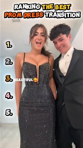 Ranking the Best Prom Dress Transitions #shortsviral