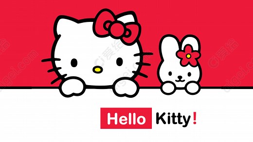 hello Kitty可爱kitty猫PPT模板 - PPT_免费下载 - 爱给网