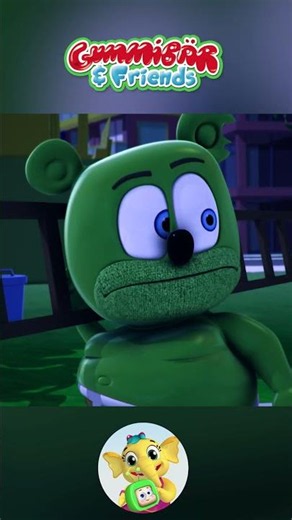 Is a Monster Chasing Gummy Bear?! 😱 #gummybear #trendingshorts #childrenmusic #kidssongs