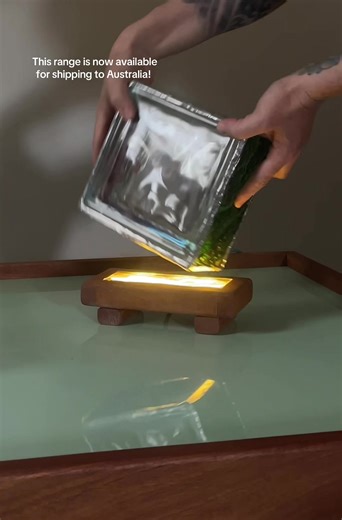 Our Glass Block Lamp is now available in Australia! Let us know where we should ship to next! #glassblock #glasslamp #decor #design #fyp