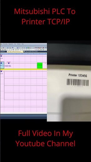 Mitsubishi PLC to Zebra Printer TCP/IP Communication | GX Works 3 Tutorial