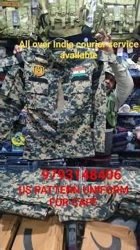 NEW TACTICAL US PATTERN UNIFORM FOR CAPF// #ssb #army #crpf #bsf #cisf #usa #vairalvideo #views