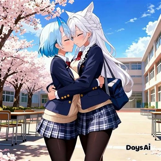 ヒサメとシディ 禁断の恋 #混血のカレコレ #カレコレ #カレコレ屋 #女体化 #百合アニメ #ヒサメ #シディ #拡散希望