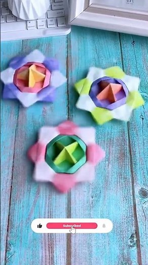 DIY Paper Spinner 🎡 How to Make a Spinning Top from Paper
