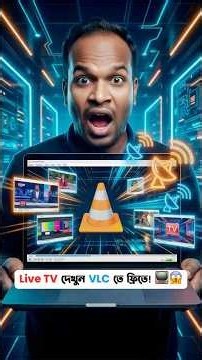 Live TV দেখুন VLC Media Player এ ফ্রিতে 😱📡 #shorts #vlc #tvchannel #live #tech