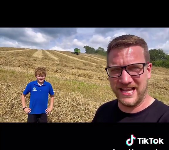 SAME Explorer 80 Baling Wheat Straw with New Holland 376 Baler