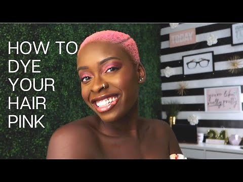 How I bleach and dye my buzzcut at home | DIY Coloring my hair at home | Hair transformation