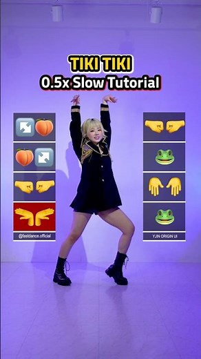 TIKI TIKI🔥 0.5x Dance Tutorial🐢 Start Easy😳🪞