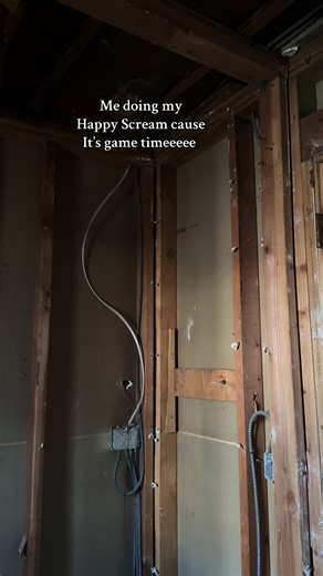 My daughter thinks this room belongs in stranger things. well: “This bathroom hadn’t been updated in 30 years…” Perks of living in Jersey #forya #foryall #bathroommakeover #bathroomrenovation #bathroomrenoinprogress