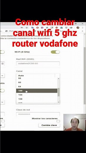 How to change the 5GHz Wi-Fi channel on your Vodafone router