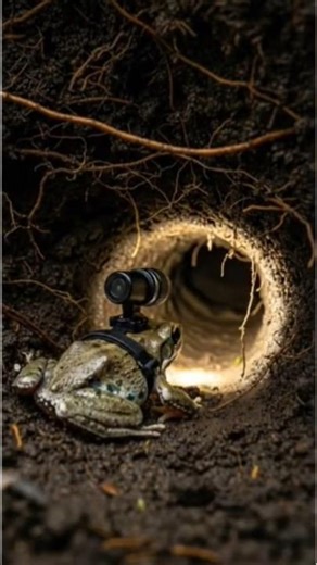 Tiny Frog POV 🐸 Exploring a Secret Underground Colony | Micro Camera Footage