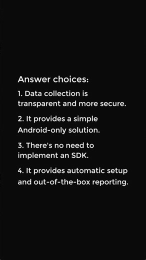 Which two options are benefits of using Google Analytics for Firebase? (Choose two)
