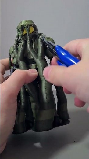 3d printed halo master chief figure #3dprinting