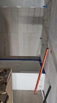 23 wnc update . tub shower backer board in. tile tomorrow!