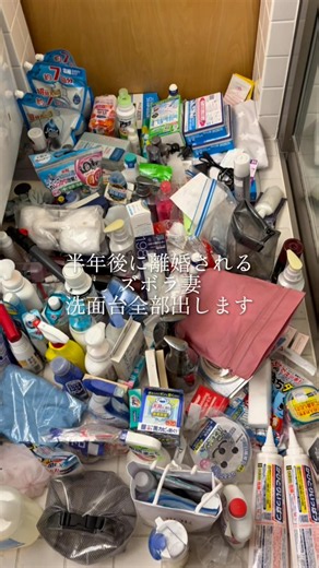 A Messy Wife Facing Divorce in Six Months: Clearing Out My Entire Bathroom Vanity