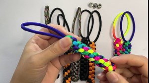 Paracord Knife Lanyard Box Braid Lanyards 6" Handcraft Pull(2 sets)